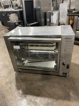 LATE MODEL 2022 Old Hickory Commercial Stainless Steel Electric Powered Countertop Rotisserie Oven! Model: 6.5E SN: 650052! 208V 3 Phase! On Legs!