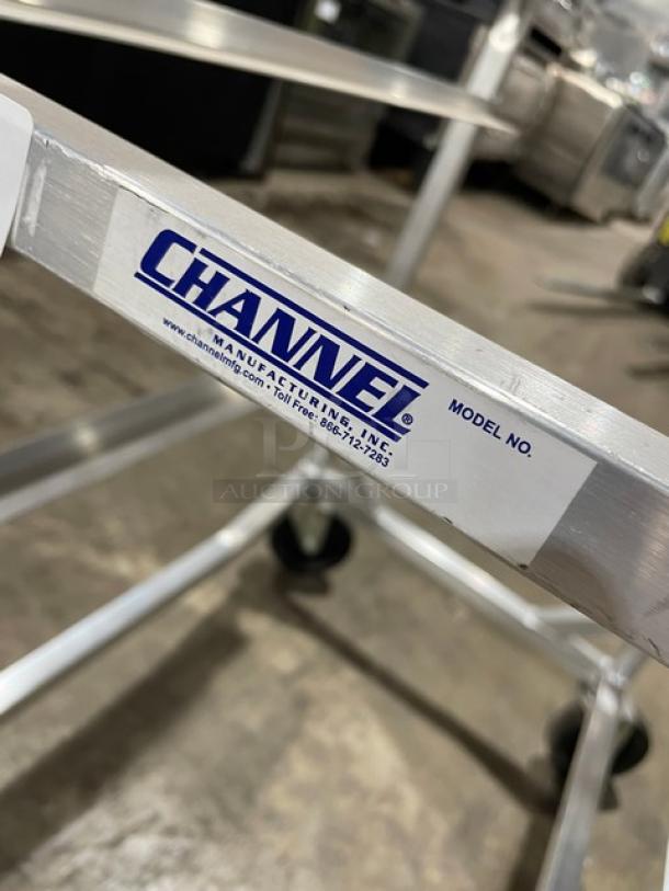 Channel Commercial Stainless-Steel Heavy-Duty Equipment Cart! With Lower Pan Holding Slides! On Casters! - Image 5 of 6