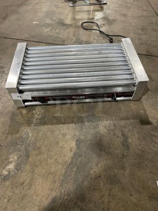 Nemco Connolly Roll-A-Grill Series Commercial Stainless Steel Electric Powered Countertop Hot Dog Roller Grill! With Front & Rear Controls! Model: 8036 SN: J04!