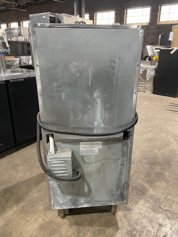 Imperial Commercial Stainless Steel Electric Powered 4 Burner Hot Plate Range/Oven Combo! With Back Splash & Overhead Salamander Shelf! With Wire Oven Rack! On Legs! - Image 3 of 9