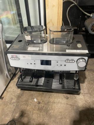 Schaerer Barista Series Commercial Electric Powered Countertop Automatic Cappuccino/Latte Machine! With Steam Wand! With Clear Hoppers! On Legs!