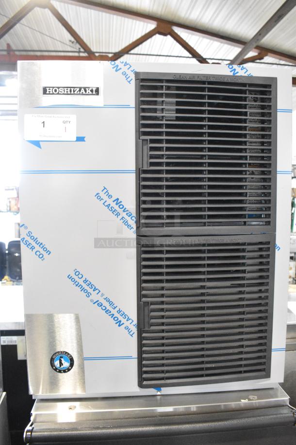BRAND NEW! 2022 Hoshizaki KM-420MAJ Stainless Steel Commercial Ice Head on Hoshizaki B-300SF Stainless Steel Ice Bin. 115 Volts, 1 Phase. - Image 3 of 8