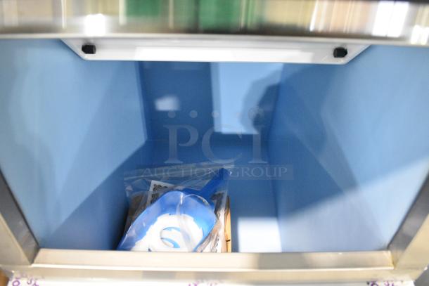 BRAND NEW! 2022 Hoshizaki KM-420MAJ Stainless Steel Commercial Ice Head on Hoshizaki B-300SF Stainless Steel Ice Bin. 115 Volts, 1 Phase. - Image 5 of 8