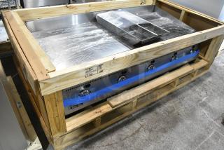 BRAND NEW! Star Ultra Max 860TA Stainless Steel Commercial Countertop Gas Powered Flat Top Griddle w/ Thermostatic Controls.