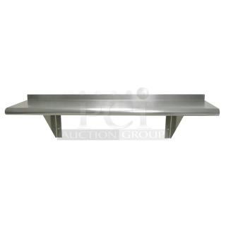 BRAND NEW! Advance Tabco WS-12-60 Stainless Steel Solid Wall Mounted Shelf, 60"W x 12"D,