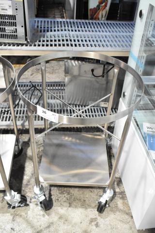 BRAND NEW SCRATCH AND DENT! Stainless Steel Dolly w/ Under Shelf on Commercial Casters.