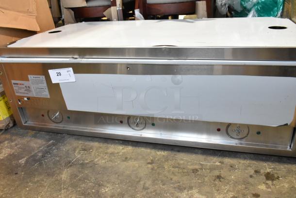 BRAND NEW SCRATCH AND DENT! 2025 ServIt 423EST3WSPB Three Pan Sealed Well Electric Steam Table with Partially Enclosed Base. 120 Volts, 1 Phase. Tested and Working! - Image 4 of 9