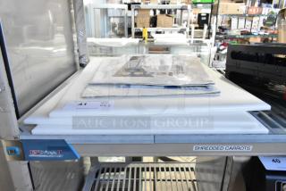 5 BRAND NEW SCRATCH AND DENT! Items Including 2 San Jamar CBM1318 Saf-T-Grip Board-Mate 18" x 13" White Cutting Board Mat. 5 Times Your Bid!