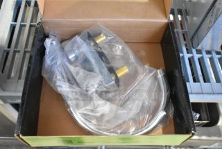 BRAND NEW SCRATCH AND DENT! Regency 600FD48G Deck-Mounted Faucet with 4" Centers and 8" Swivel Gooseneck Spout