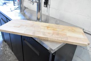 BRAND NEW SCRATCH AND DENT! Regency 460SI1436W Hardwood Cutting Board Insert for Wire Shelving - 14" x 36" x 1"