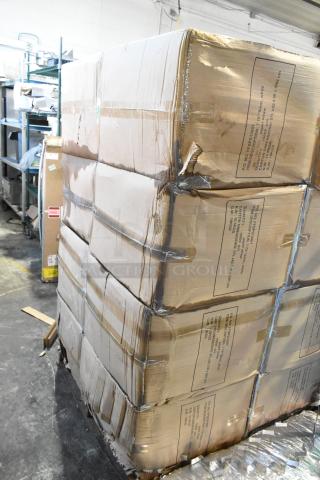 16 BRAND NEW SCRATCH AND DENT! Boxes of 10,000 7.75" 8mm White Paper Straws. 16 Times Your Bid!