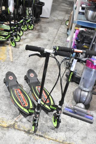 2 Razor 13111496 Power Core E90 Push Button Throttle Electric Scooter. 2 Times Your Bid!