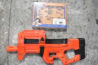 2 Items Including Dr Steve Hunters My Dinosaurs Collection and Fortnite Toy Gun. 2 Times Your Bid!