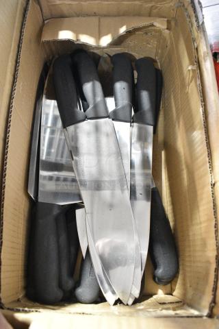 150 SHARPENED Stainless Steel Knives Including Chef Knife. 150 Times Your Bid!