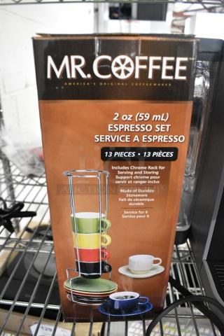 2 IN ORIGINAL BOX! Mr Coffee 2 oz Espresso Set. 2 Times Your Bid! - Item #1185442