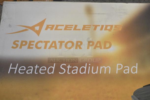 4 IN ORIGINAL BOX! Aceletide 20" Heated Spectator Plus Chair Pad. 4 Times Your Bid! - Image 3 of 8