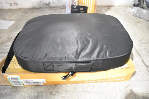 4 IN ORIGINAL BOX! Aceletide 20" Heated Spectator Plus Chair Pad. 4 Times Your Bid! - Image 1 of 8