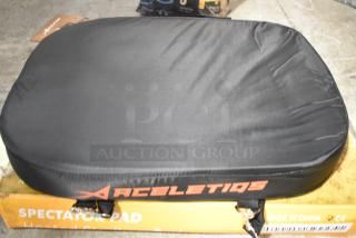 4 IN ORIGINAL BOX! Aceletide 20" Heated Spectator Plus Chair Pad. 4 Times Your Bid!