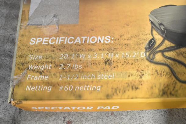 4 IN ORIGINAL BOX! Aceletide 20" Heated Spectator Plus Chair Pad. 4 Times Your Bid! - Image 4 of 8