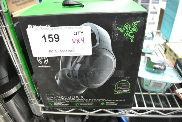 4 Various IN ORIGINAL BOX Items Including Razer Barracuda Headphones, Epos H3 Hybrid Headphones. 4 Times Your Bid! - Image 1 of 4