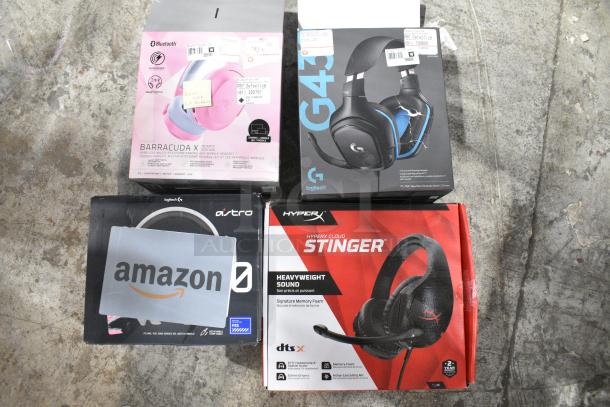 4 Various IN ORIGINAL BOX Items Including G43 Headphones, Hyper Stinger Headphones, Razer Barracuda Headphones, Astro Gaming A10 Headphones. 4 Times Your Bid! - Image 1 of 5