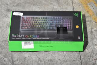 4 IN ORIGINAL BOX! Items Including Ornata Chroma Keyboard, Light Up Keyboard. 4 Times Your Bid!