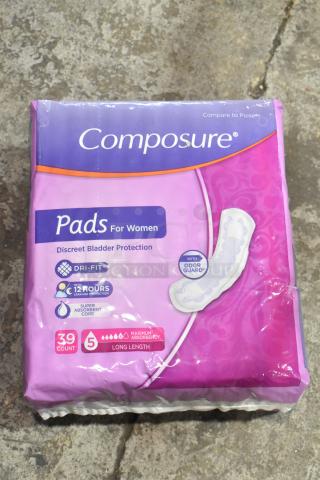 2 Packages of Composure Pads. 2 Times Your Bid!