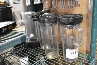 4 Clear Poly Blender Cups. 4 Times Your Bid!