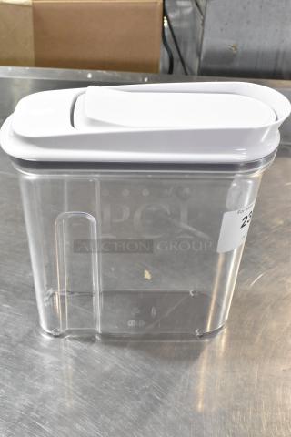 Poly Clear Container.
