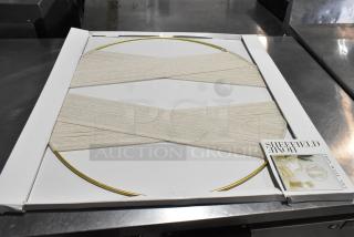 IN ORIGINAL BOX! Enchante H4302B GLD Iron Wall Art