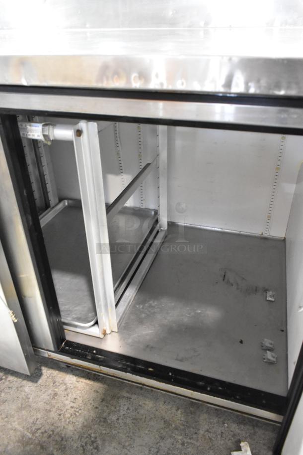 True TWT-119 Stainless Steel Commercial 4 Door Work Top Cooler on Commercial Casters. 115 Volts, 1 Phase. Tested and Working! - Image 5 of 10