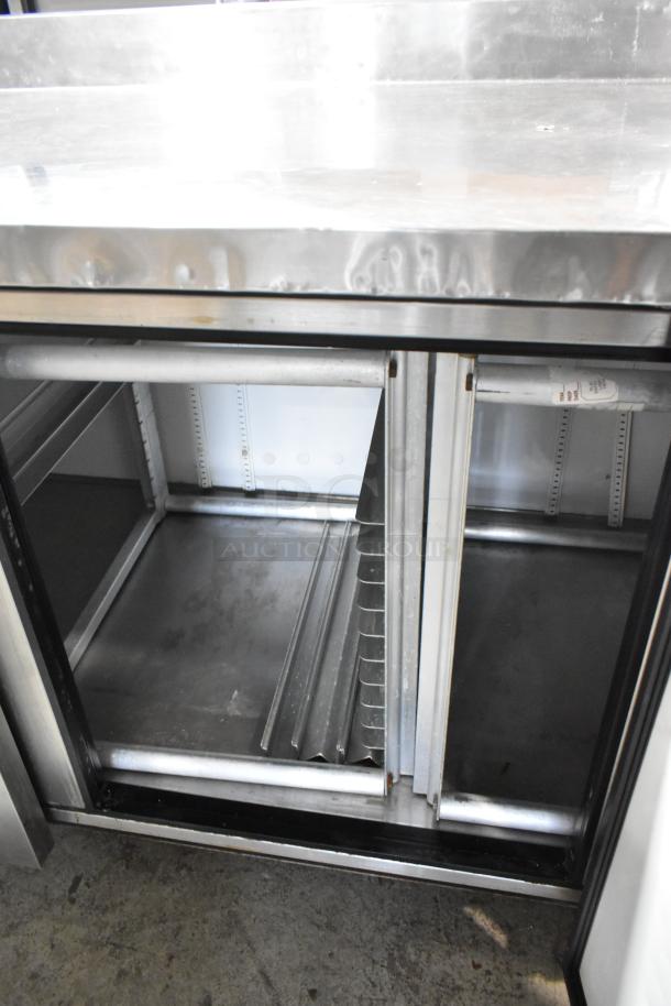 True TWT-119 Stainless Steel Commercial 4 Door Work Top Cooler on Commercial Casters. 115 Volts, 1 Phase. Tested and Working! - Image 7 of 10