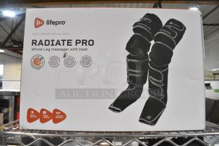 IN ORIGINAL BOX! Lifepro Radiate Pro Whole Leg Massager w/ Heat