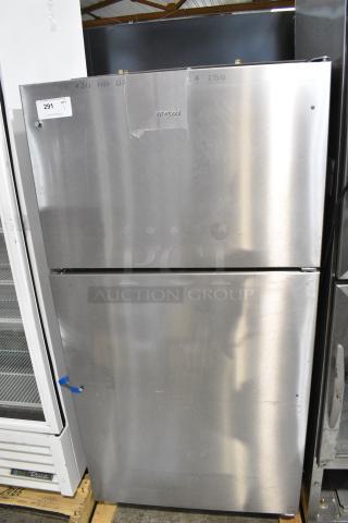 BRAND NEW SCRATCH AND DENT! 2024 Whirlpool WRT311FZDM05 Stainless Steel Cooler w/ Freezer. 115 Volts, 1 Phase. Tested and Powers On But Does Not Get Cold