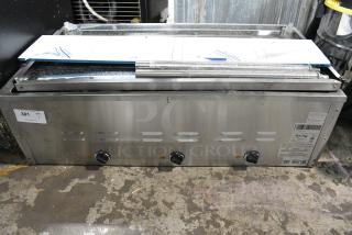2024 Avantco 177STE3S Stainless Steel Commercial Electric Powered 3 Bay Steam Table. 120 Volts, 1 Phase. Tested and Working!