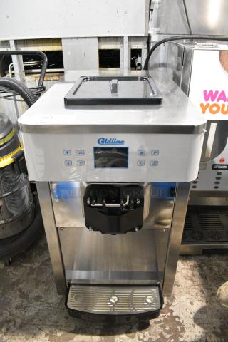 Coldline 6226 Stainless Steel Commercial Countertop Single Flavor Ice Cream Machine. 220 Volts. - Item #1185861