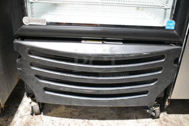 Imbera G319 Metal Commercial Single Door Reach In Cooler Merchandiser w/ Poly Coated Racks. 115 Volts, 1 Phase. Tested and Powers On But Does Not Get Cold - Image 4 of 8