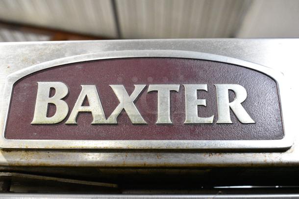 Baxter OV310G Stainless Steel Commercial Natural Gas Powered Mini Rotating Pan Rack Oven w/ Lower Pan Rack on Commercial Casters. Unit Was In Working Condition When Removed. See Pictures to See The Unit Working Before Removal. - Image 3 of 9