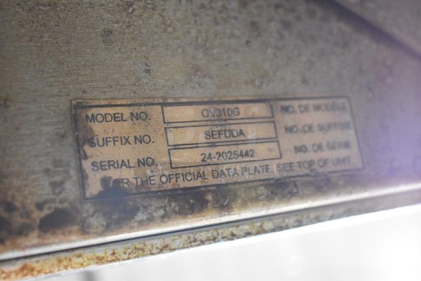 Baxter OV310G Stainless Steel Commercial Natural Gas Powered Mini Rotating Pan Rack Oven w/ Lower Pan Rack on Commercial Casters. Unit Was In Working Condition When Removed. See Pictures to See The Unit Working Before Removal. - Image 8 of 9