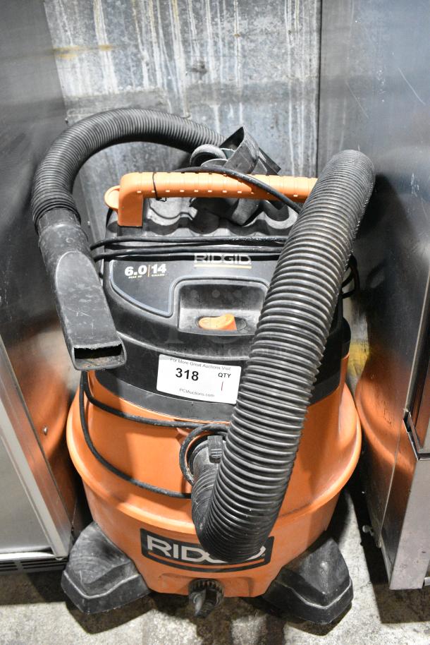 Rigid WD14500 Wet Dry Vac Vacuum Cleaner. 115 Volts, 1 Phase. Tested and Working! - Image 1 of 7