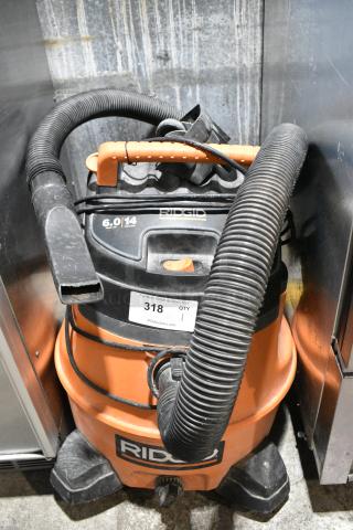 Rigid WD14500 Wet Dry Vac Vacuum Cleaner. 115 Volts, 1 Phase. Tested and Working!
