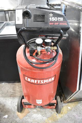 Craftsman 919.167320 33 Gallon 150 PSI Air Compressor. 120 Volts, 1 Phase.