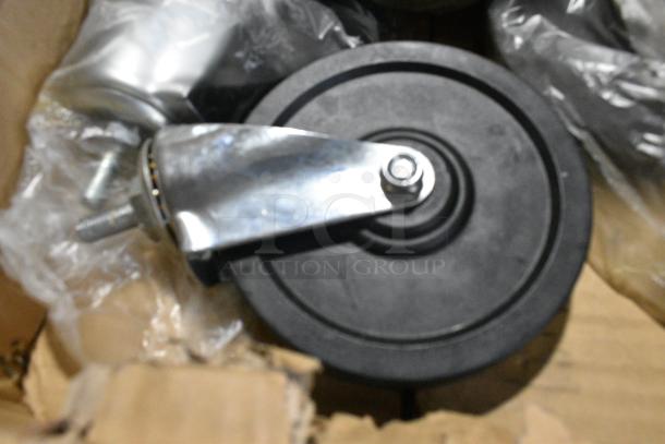 4 BRAND NEW SCRATCH AND DENT! Boxes of 4 KCS CT-5 Commercial Casters. 4 Times Your Bid! - Image 3 of 7