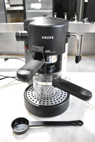 IN ORIGINAL BOX! Krups 872 Countertop Espresso Maker. 120 Volts, 1 Phase.