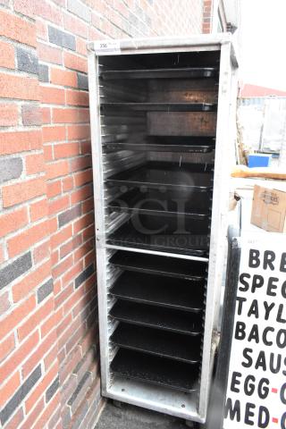 Metal Commercial Pan Transport Rack on Commercial Casters.
