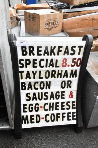 A Frame Sidewalk Sign.