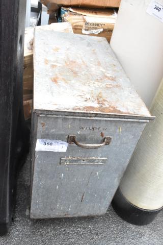 Metal Ingredient Bin on Commercial Casters.