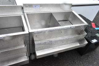 Advance Tabco CRI-16-36-7 Stainless Steel Ice Bin w/ Cold Plate and Double Speedwell. - Item #1185930