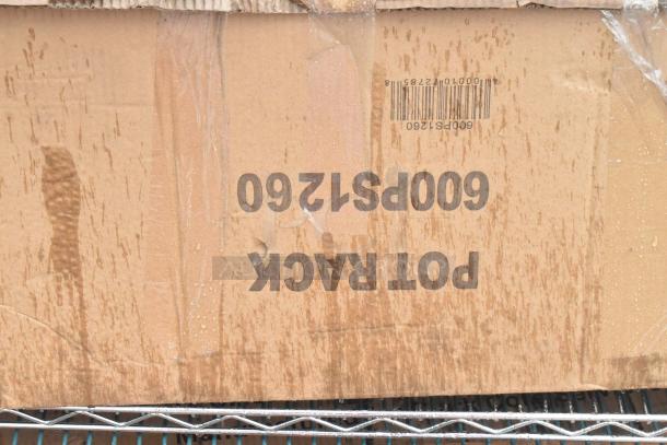 10 BRAND NEW SCRATCH AND DENT! Items Including 600PS1260 Regency 12" x 60" Stainless Steel Wall Mounted Pot Rack with Shelf and 18 Galvanized Hooks, 522ETSG30722 Steelton 30" x 72" 18 Gauge 430 Stainless Steel Work Table with Undershelf and 2" Rear Upturn, 522ETSG3096 Steelton 30" x 96" 18 Gauge 430 Stainless Steel Work Table with Undershelf, 460EG2472 Regency 24" Wide NSF Green Epoxy Wire Shelf, L74PAB-4BULK Metro Poles. 10 Times Your Bid! May Be Missing Pieces. - Image 2 of 6