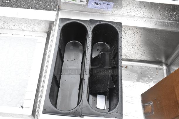 BRAND NEW SCRATCH AND DENT! Regency 600IB2124 21" x 24" Stainless Steel Underbar Ice Bin with Bottle Holders - Image 2 of 6